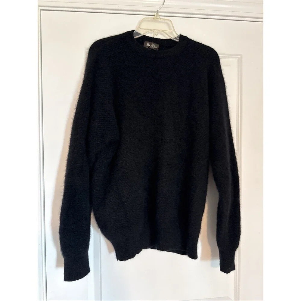 Neiman Marcus 100% Cashmere Crew Neck Sweater Men's XL Classic Luxury VTG